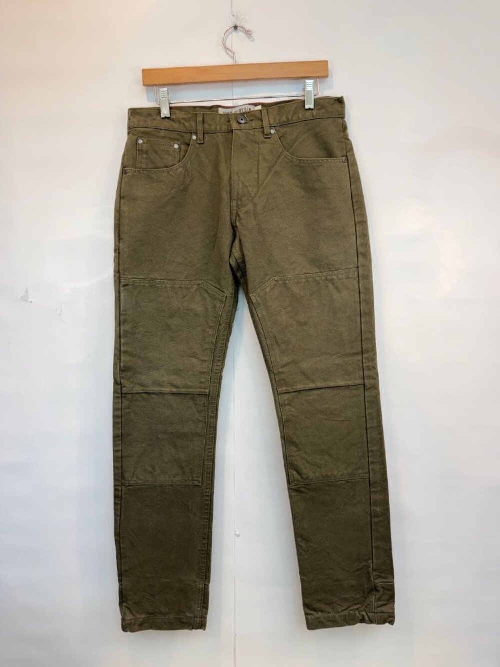 Iron & Resin Men's Double Knee Anvil Work Pant Olive Green Size 31 Heavy Duty